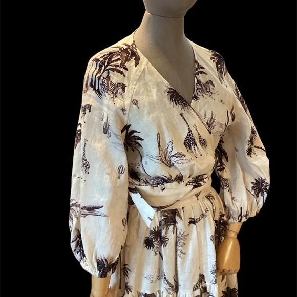 Banana Republic 2 piece set, 100% linen, skirt sz 8, top petite large, WAYFINDER - Picture 6 of 15